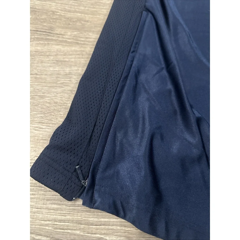 Vintage Nike Satin Track Warm Up Pants XL Navy Blue